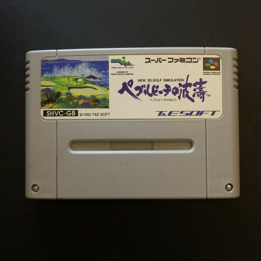 Pebble Beach Golf Links - Nintendo Super Famicom SNES Japan NTSC-J