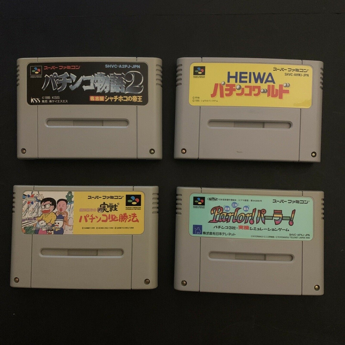 4x Pachinko Games - Nintendo Super Famicom SNES Japan NTSC-J Games