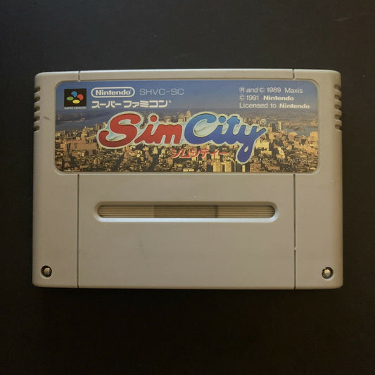 Sim City - Nintendo Super Famicom SNES Japan NTSC-J