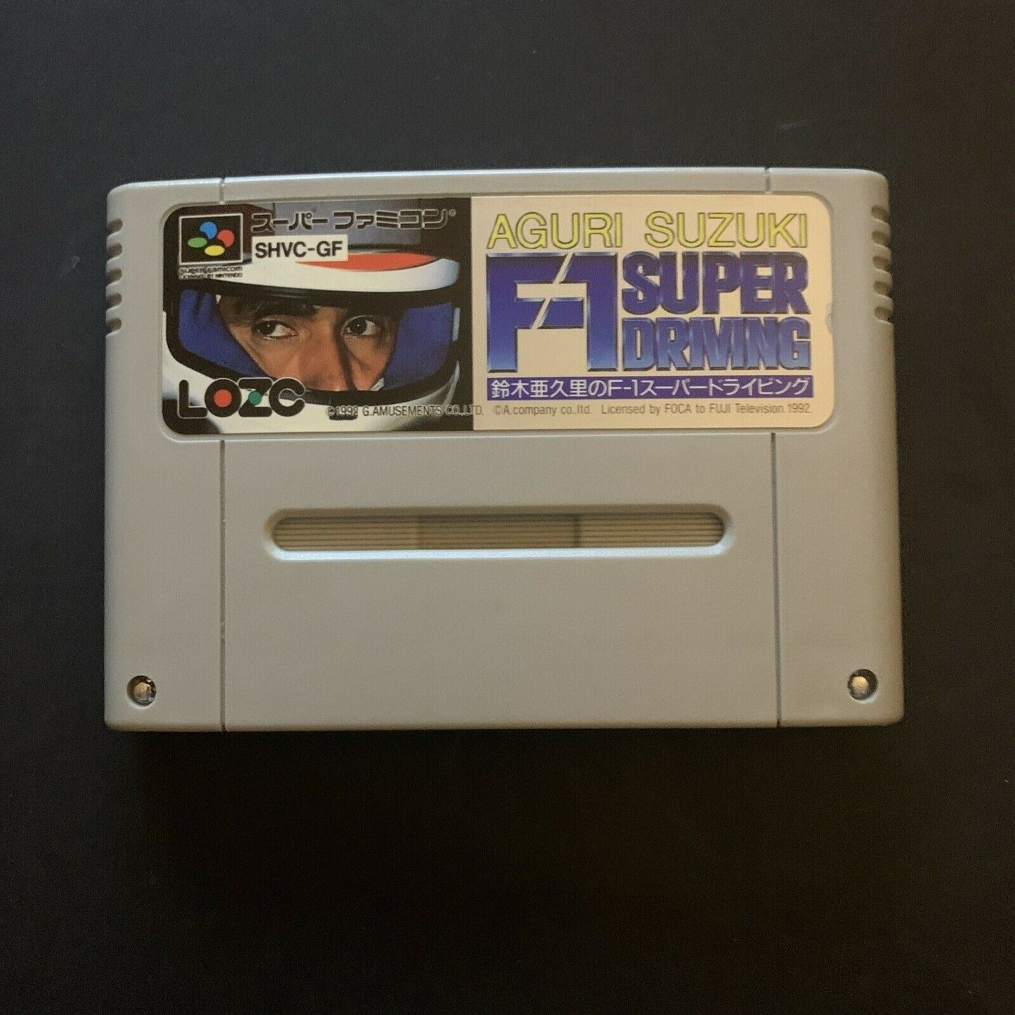 Aguri Suzuki F-1 Super Driving - Nintendo Super Famicom SNES Japan NTSC-J