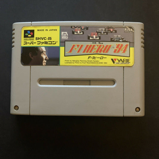 F1 Hero 94 - Nintendo Super Famicom SNES Japan NTSC-J Cartridge Only