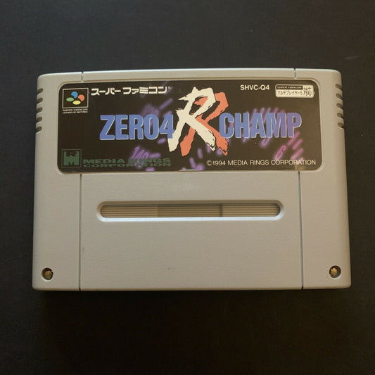 Zero 4 R Champ - Nintendo Super Famicom SNES Japan NTSC-J Car Racing Game