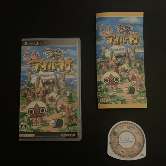 Monster Hunter MonHun Nikki: Poka Poka Ailu Mura - Sony PSP Japan Game w Manual