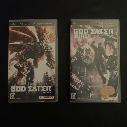 God Eater + God Eater: Burst - Sony PSP Japan Game w Manual