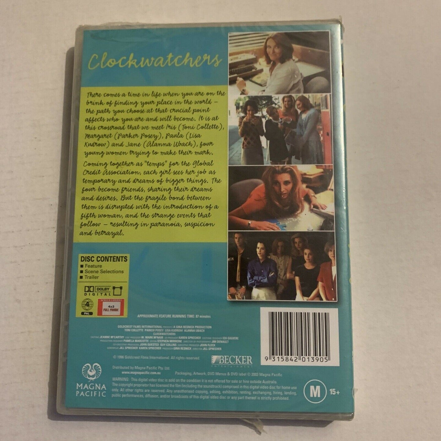 *New Sealed* Clockwatchers (DVD, 1996) Toni Collette, Lisa Kudrow