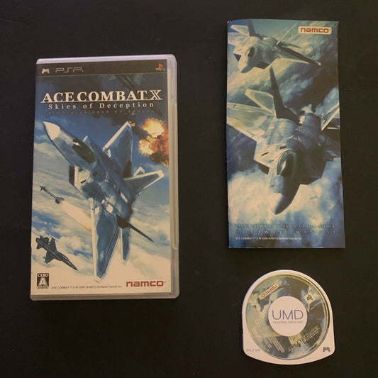 Ace Combat X: Skies Of Deception - Sony PSP Japan Game w Manual