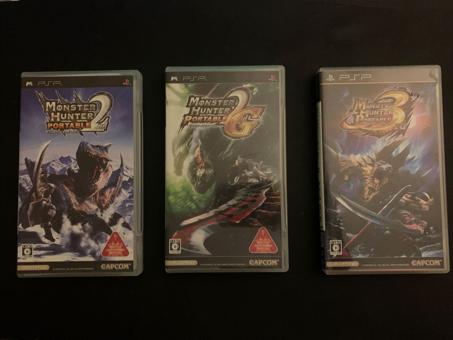 Monster Hunter Portable 2nd, 2G, 3rd - Sony PSP Japan Game w Manual