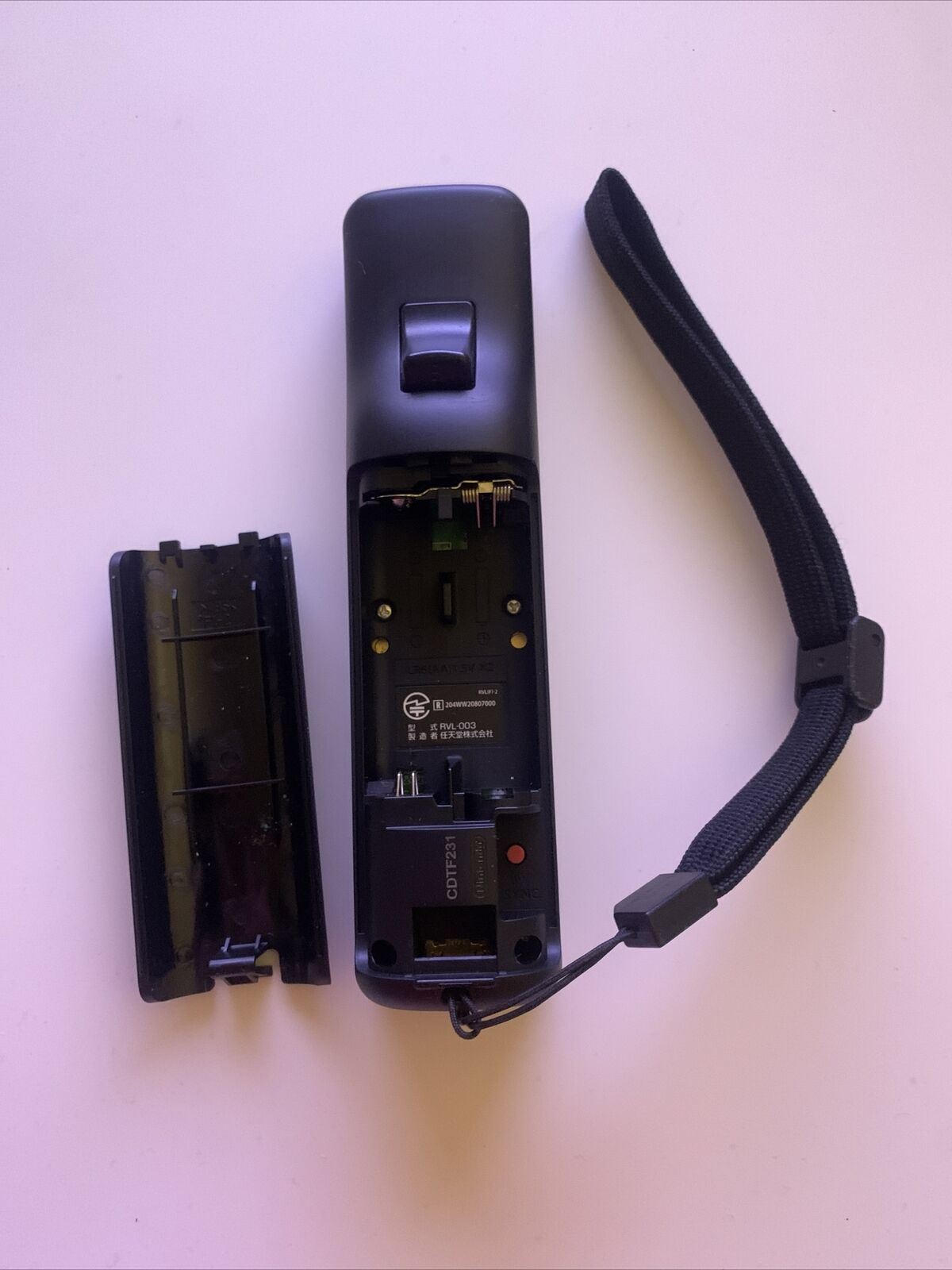 Genuine Official Nintendo Wii Black Remote Controller RVL-003 Wiimote w Cover