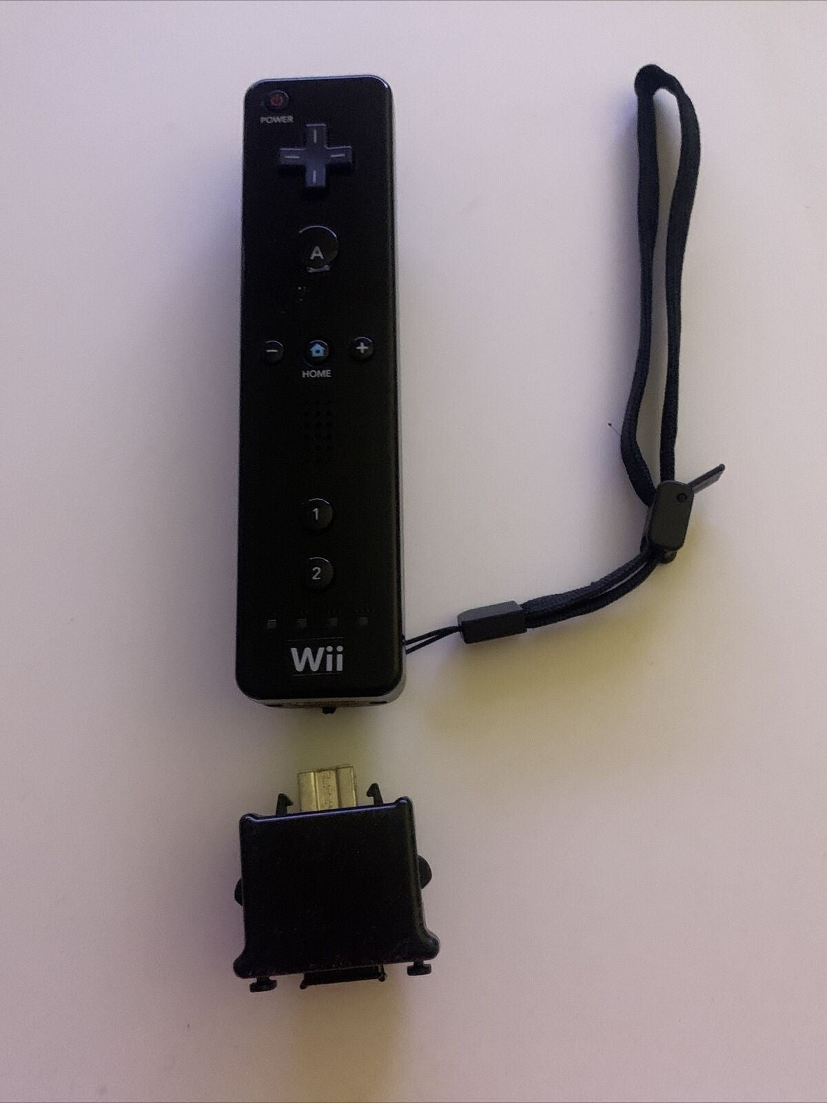 Official Nintendo Wii Remote with Motion Plus Wiimote Black + Rubber Case