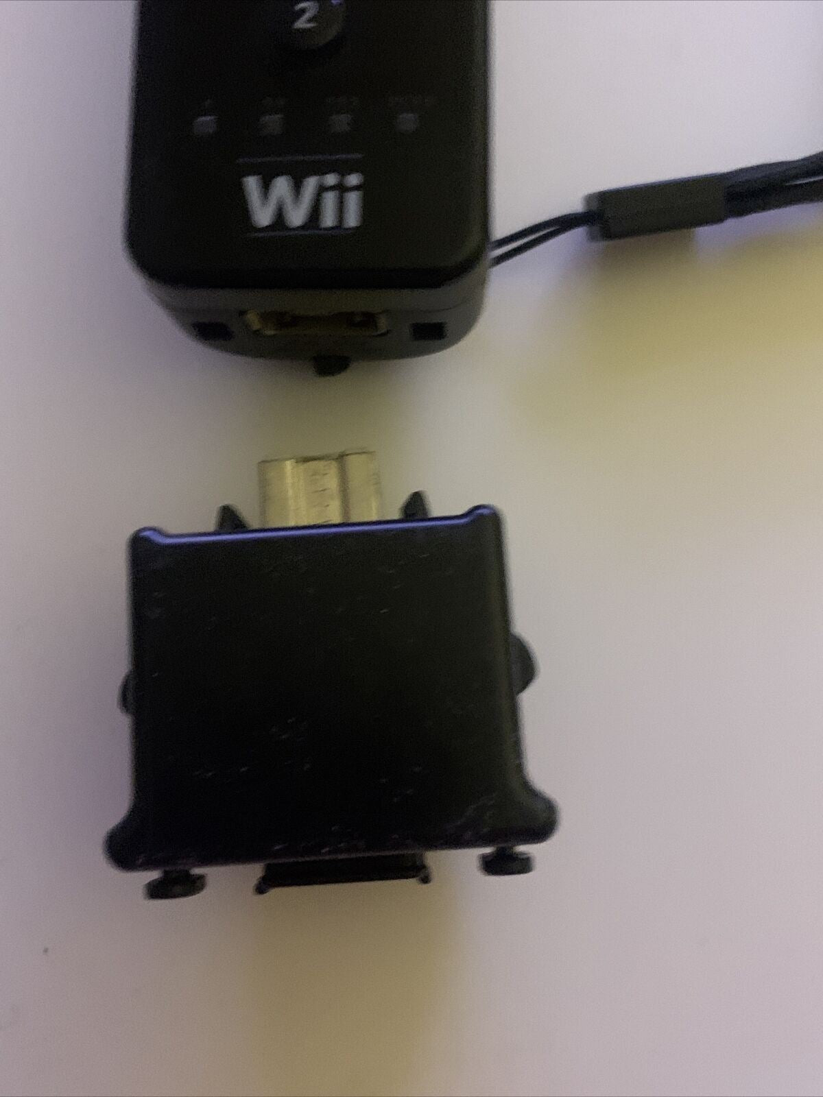 Official Nintendo Wii Remote with Motion Plus Wiimote Black + Rubber Case