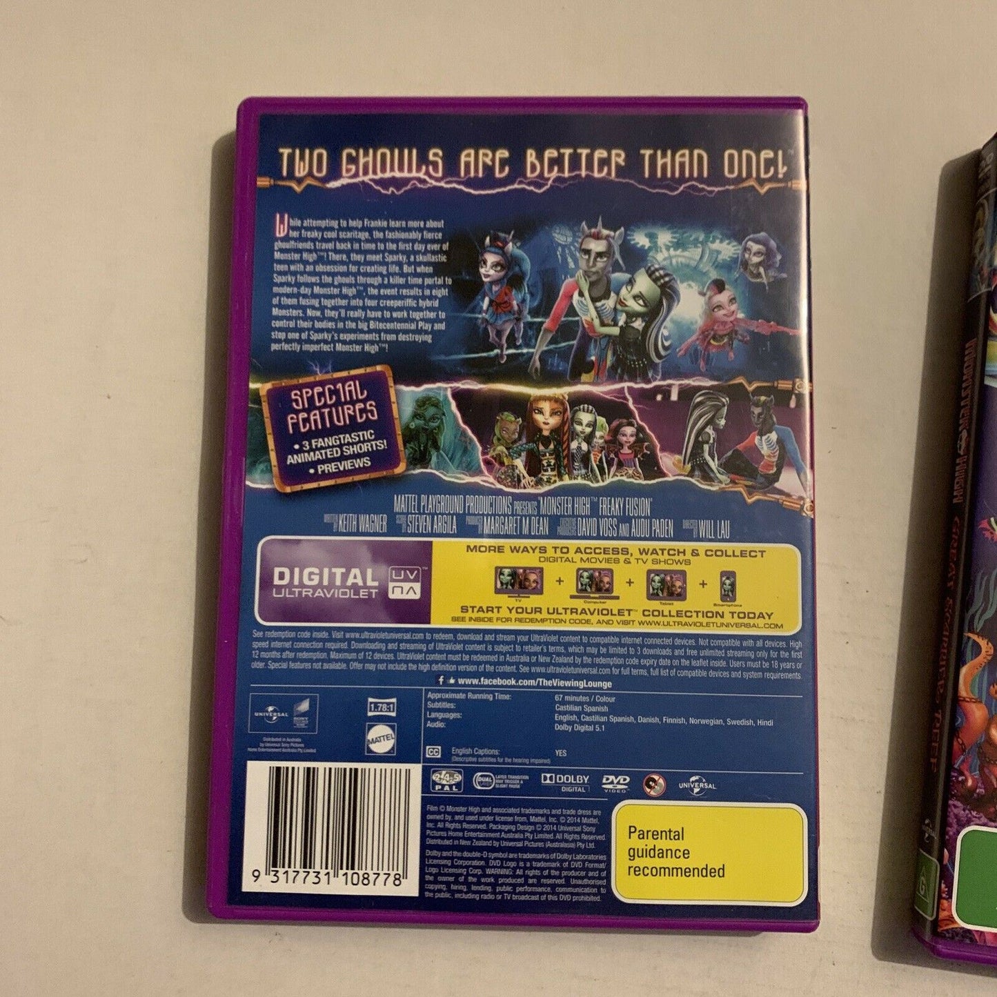 Monster High - Freaky Fusion & Great Scarrier Reef (DVD) 2-Disc Region 4 & 2