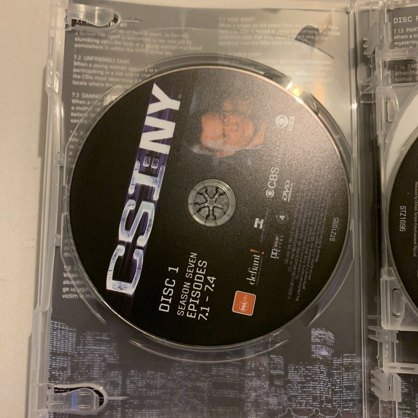 CSI : NY : Season 7 (DVD, 2013, 6-Disc Set) Carmine Giovinazzo, Gary Sinise