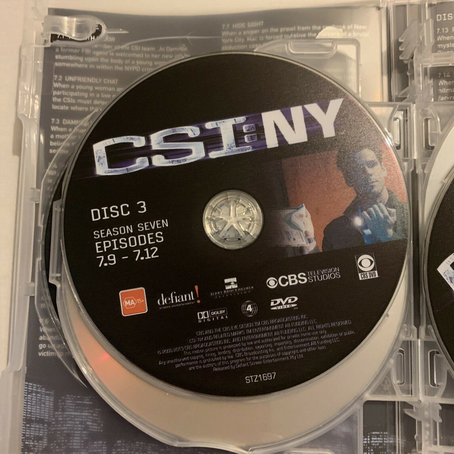 CSI : NY : Season 7 (DVD, 2013, 6-Disc Set) Carmine Giovinazzo, Gary Sinise