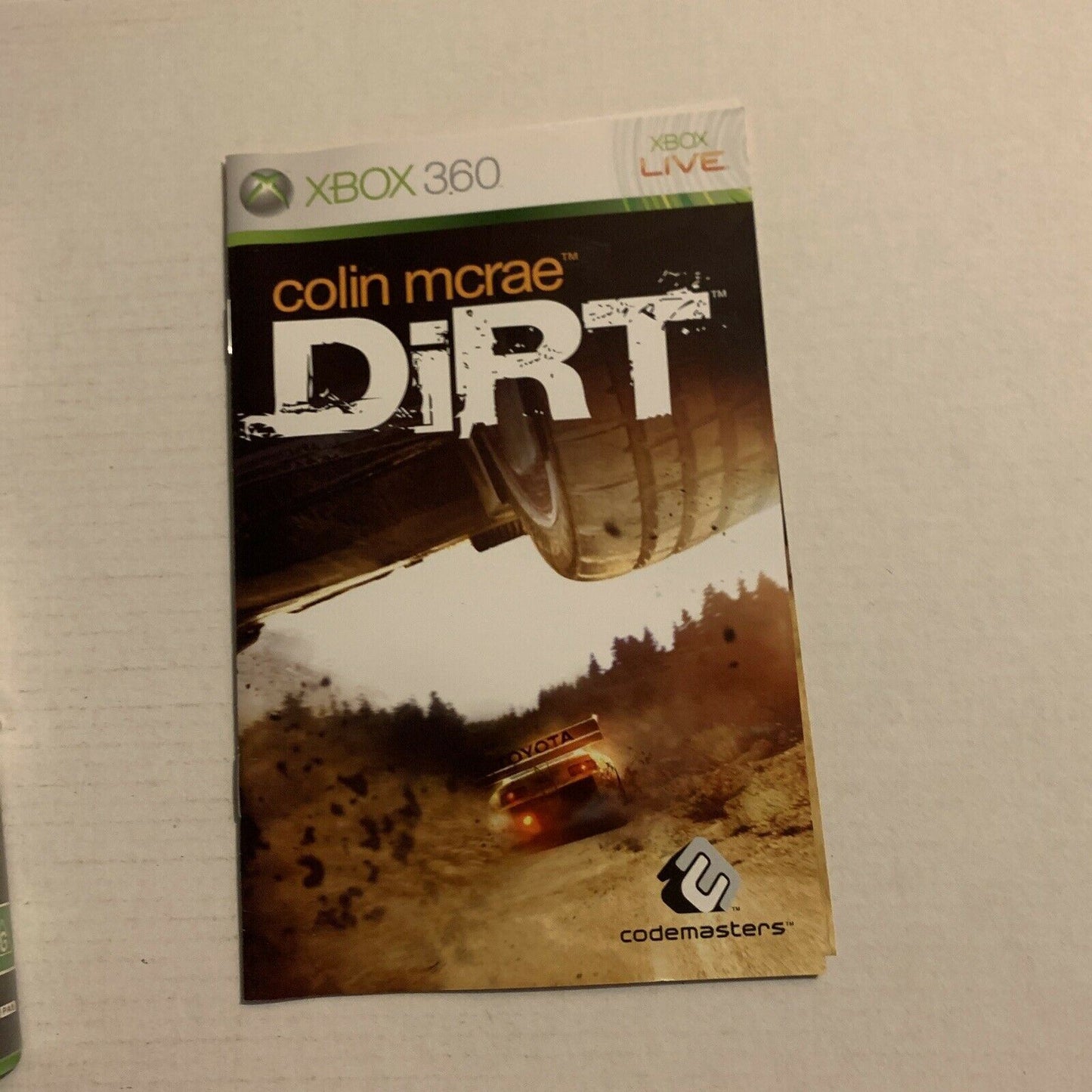Colin McRae Dirt 1 (Microsoft Xbox 360, 2006) PAL With Manual