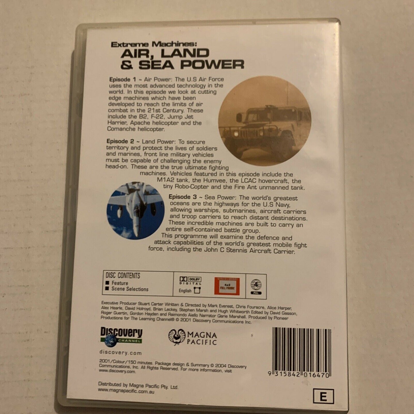 Extreme Machines - Air, Land & Sea Power (DVD, 2004) Discovery Channel
