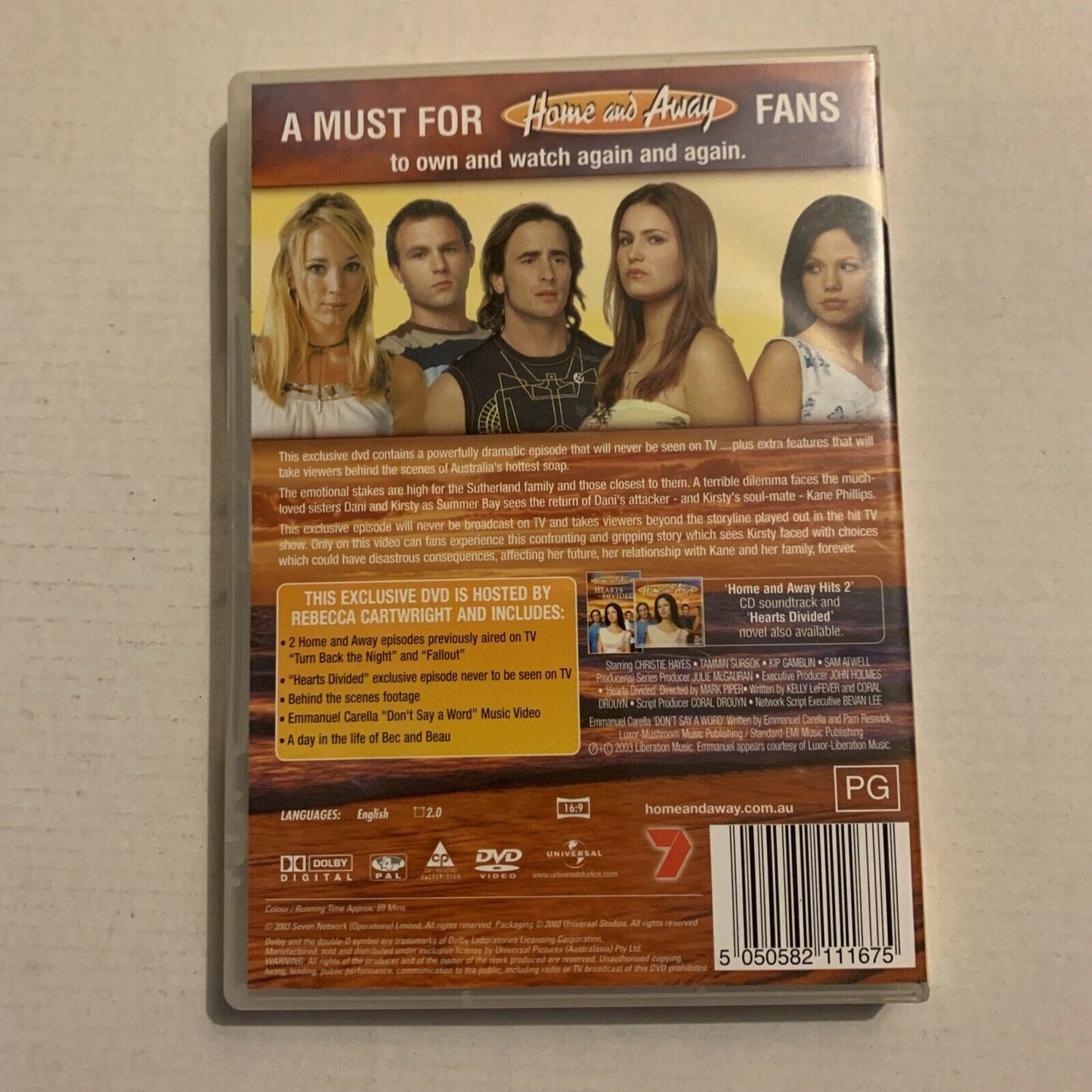 Home And Away - Hearts Divided (DVD, 2003) Region 4