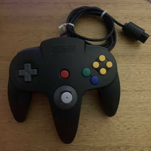 Official Genuine N64 Nintendo 64 Controller Game Pad NUS-005 Black
