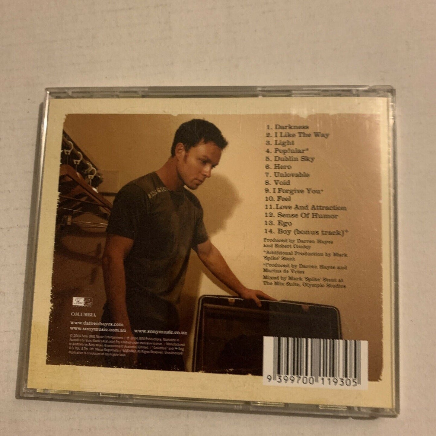 Darren Hayes - The Tension And The Spark Plus Darkness (CD, 2004)