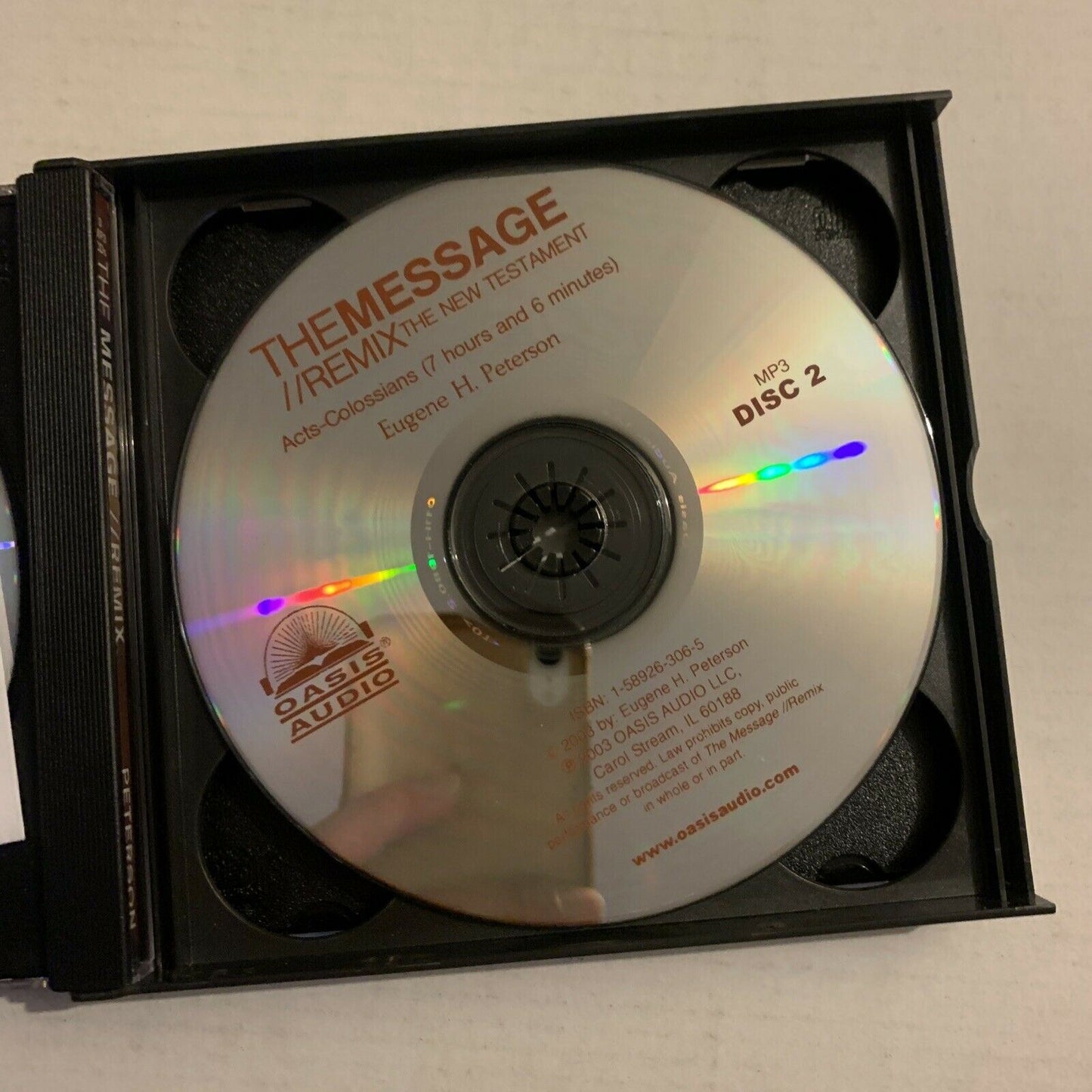 The Message REMIX The New Testament (Audio CD, 3-Disc Set) - APPROX 20 HOURS