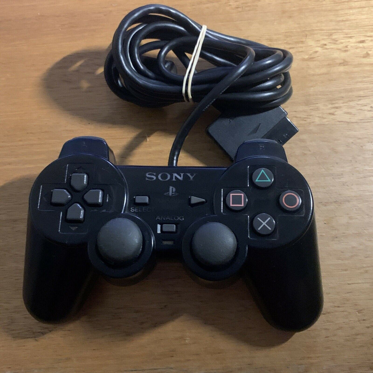 Playstation Two Controller Sony Dualshock 2 PlayStation 2 PS2 Controller - Transparent Black SCPH ...