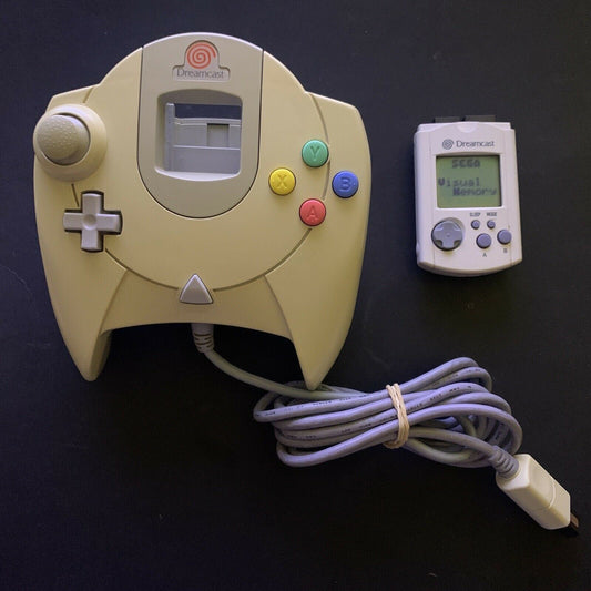 Sega Dreamcast Controller & VMU Visual Memory Unit