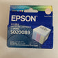 Epson color ink cartridge S020089 for Stylus 400/600 600Q/800 & more -