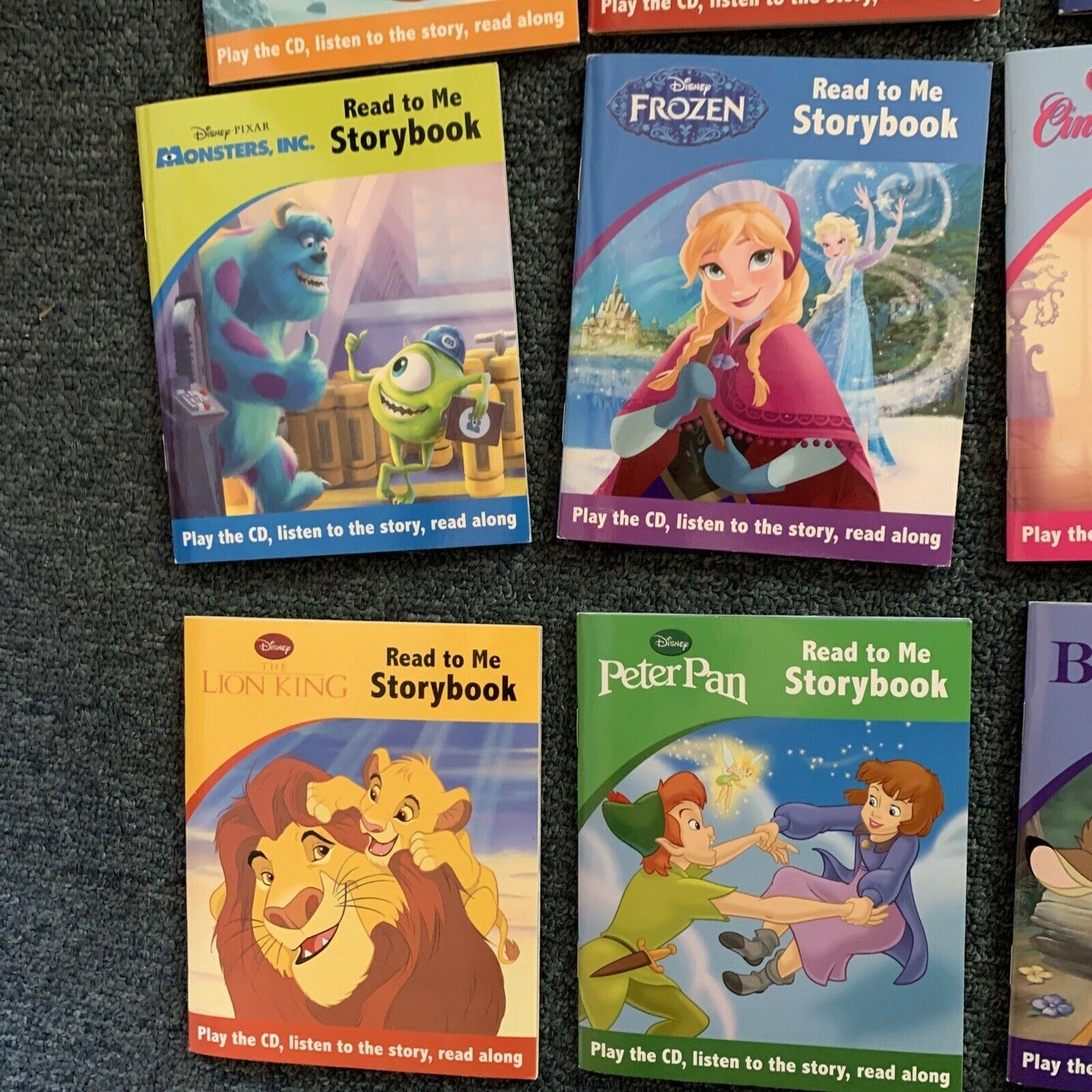 Disney Little Library Book & CD Set (14 books) Frozen Cars, Toy Story ..and more