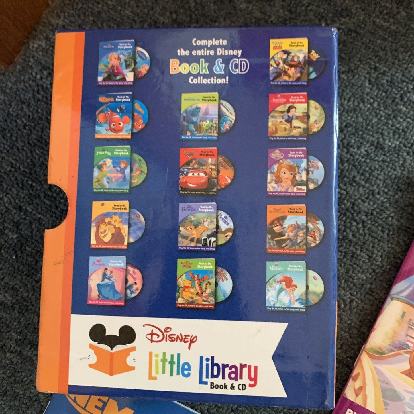 Disney Little Library Book & CD Set (14 books) Frozen Cars, Toy Story ..and more