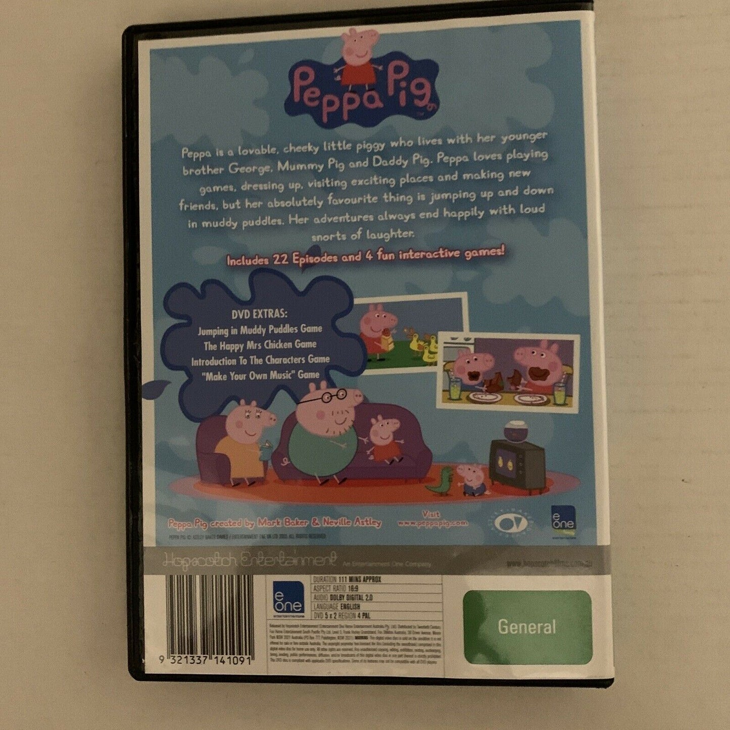 Peppa Pig - Piggy Back Pack : Collection 1 (DVD, 2003, 2-Diaz) Region 4
