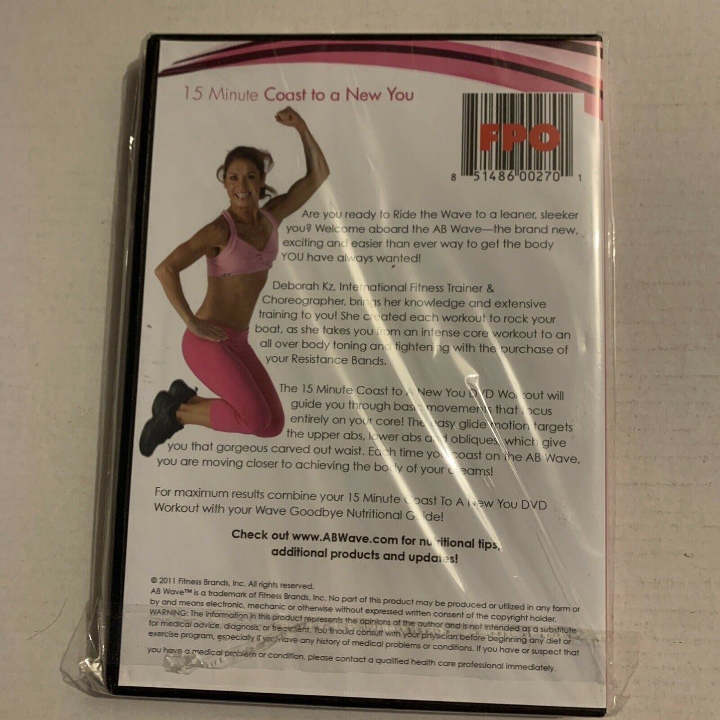 Coast to a New You: AB Wave (DVD, 2011) Deborah Ks. All Regions NEW
