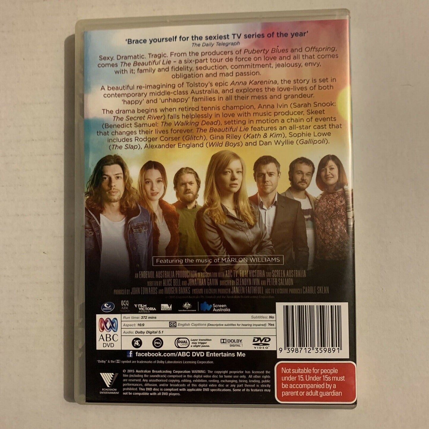 The Beautiful Lie (DVD, 2015, 2-Disc Set) Benedict Samuel, Sarah Snook Region 4