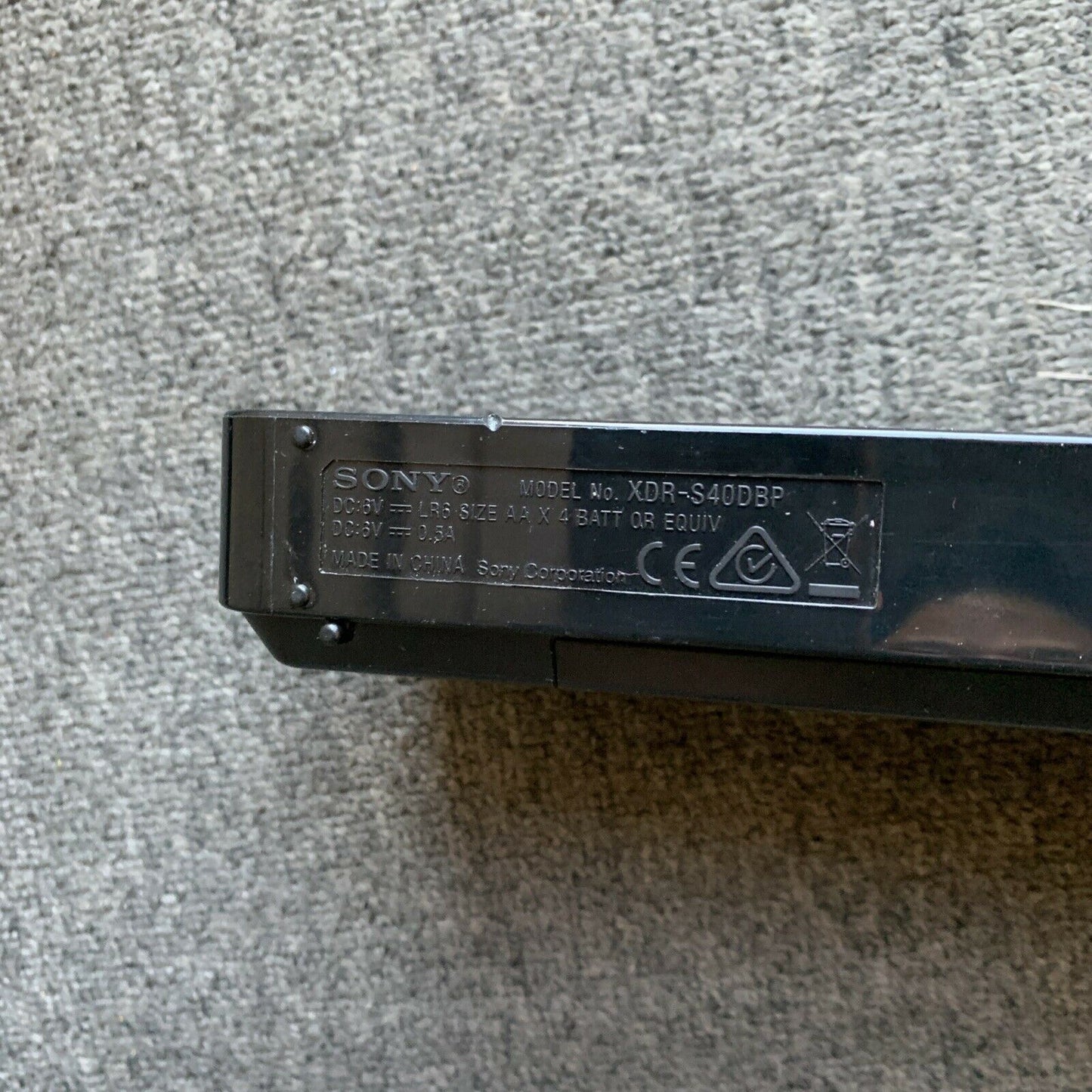Sony XDR-S40DBP Portable DAB/FM DAB+ Digital Radio