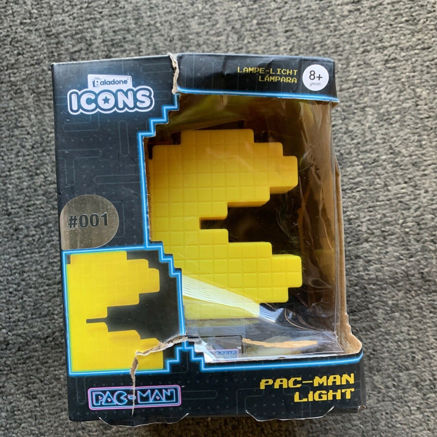 Paladone Icon Pac-Man Icon Light Lamp Mini 3D Memorabilia Lantern desk