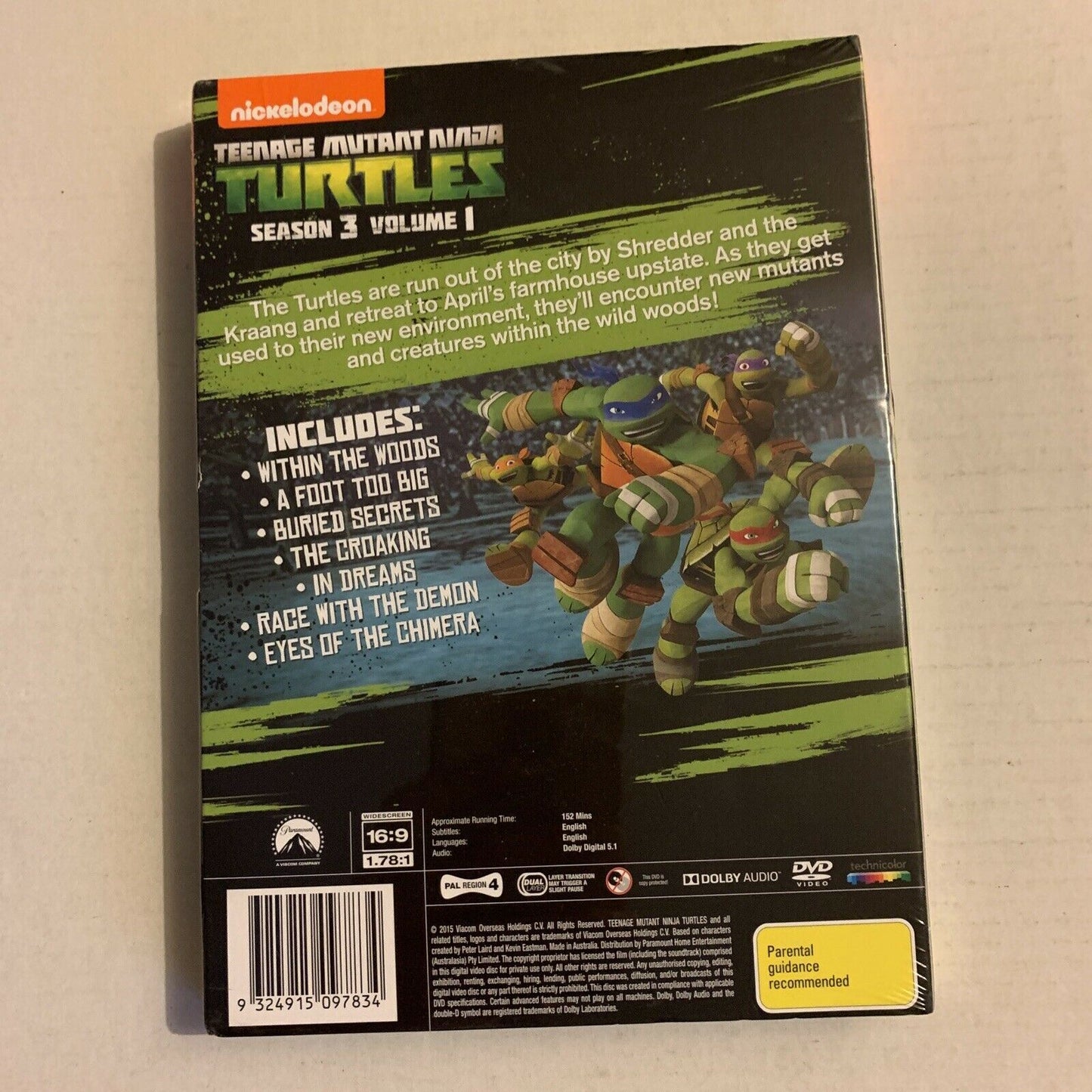 *New Sealed* Teenage Mutant Ninja Turtles - Retreat! (DVD, 2015) Region 4