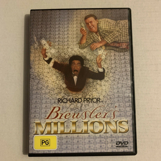 Brewster's Millions (DVD, 1985) Richard Pryor, John Candy. Region 4&2