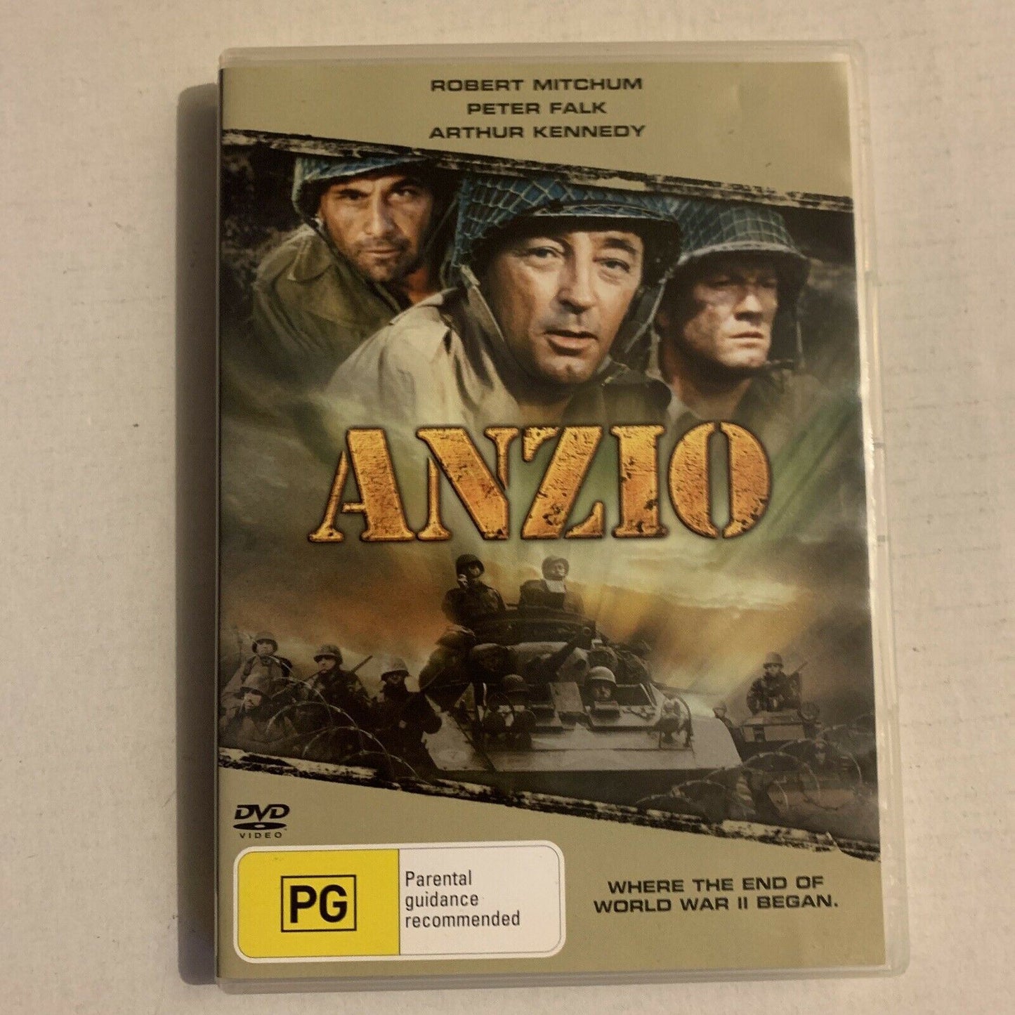 Anzio (DVD, 1968) Robert Mitchum, Peter Falk. Region 4&2