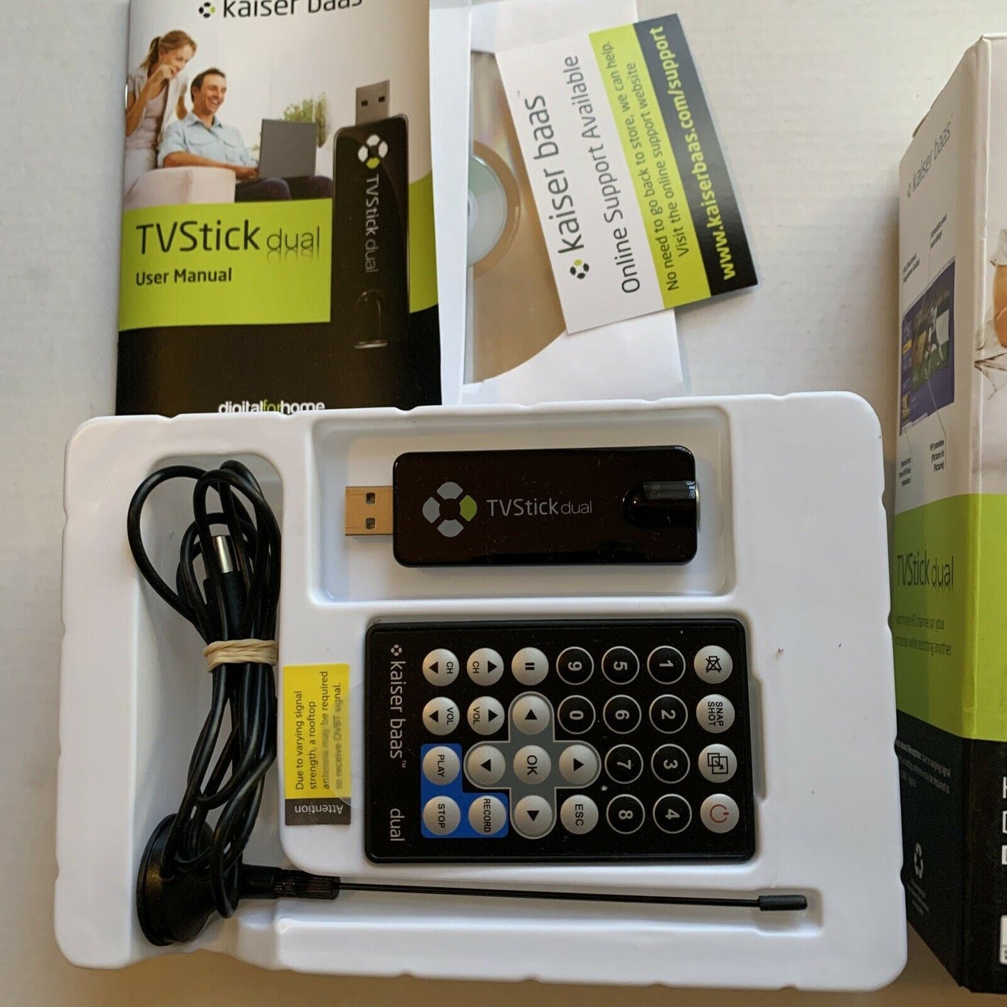 Kaiser Baas TV Stick Dual USB Digital HDTV Tuner & Digital Radio FM with Remote
