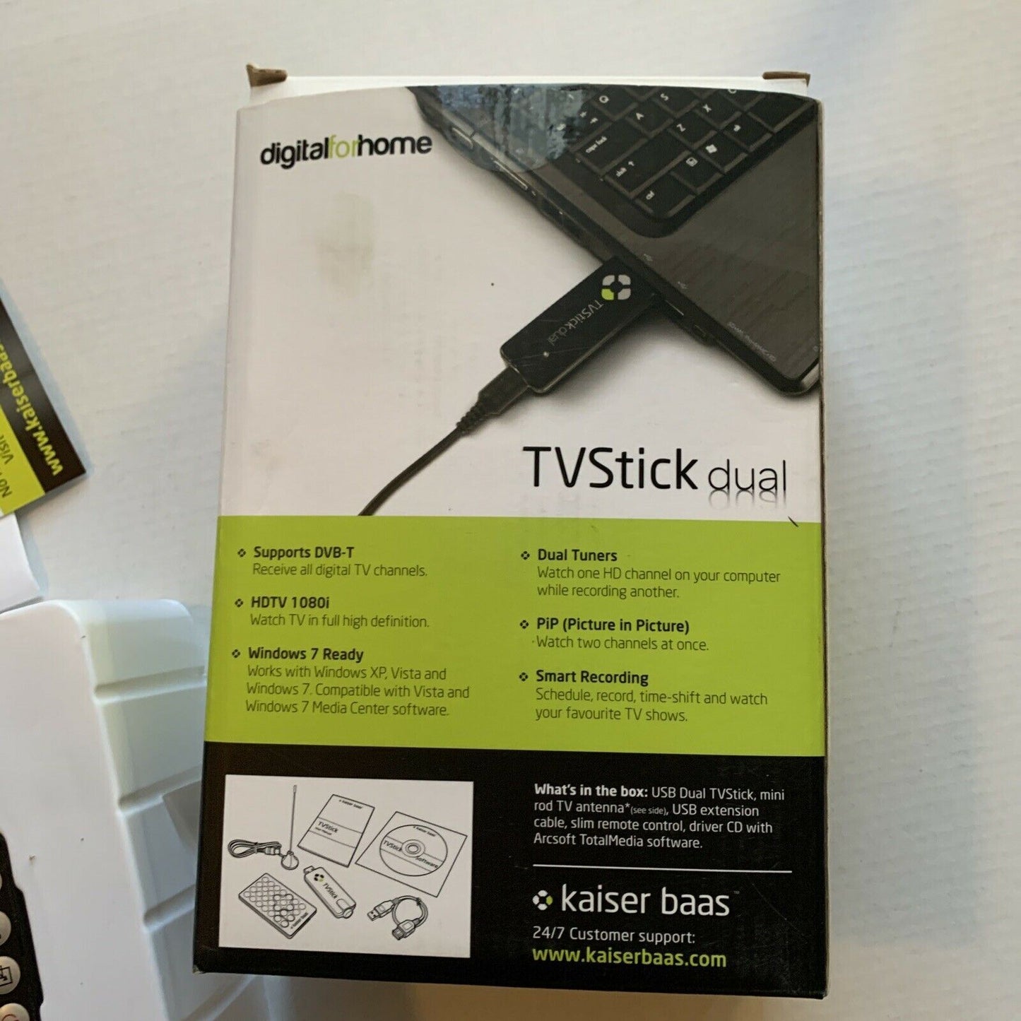 Kaiser Baas TV Stick Dual USB Digital HDTV Tuner & Digital Radio FM with Remote