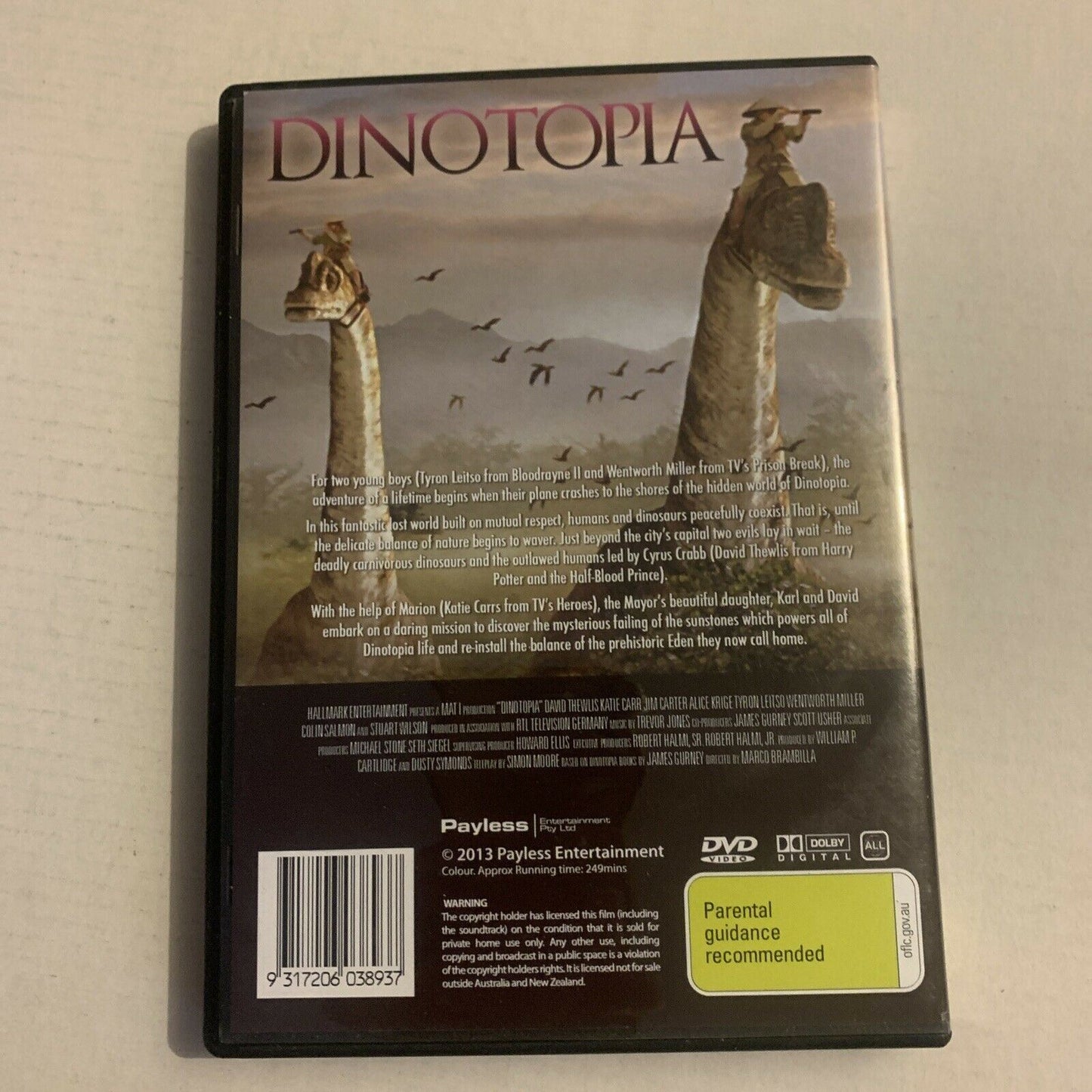 Dinotopia (DVD, 2002) Tyron Leitso, Wentworth Miller. All Regions