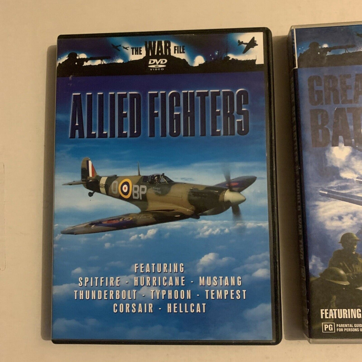 The War Files - Allied Fighters & Great Sea Battles Of WW2 (DVD, 1997, 2-Disc)