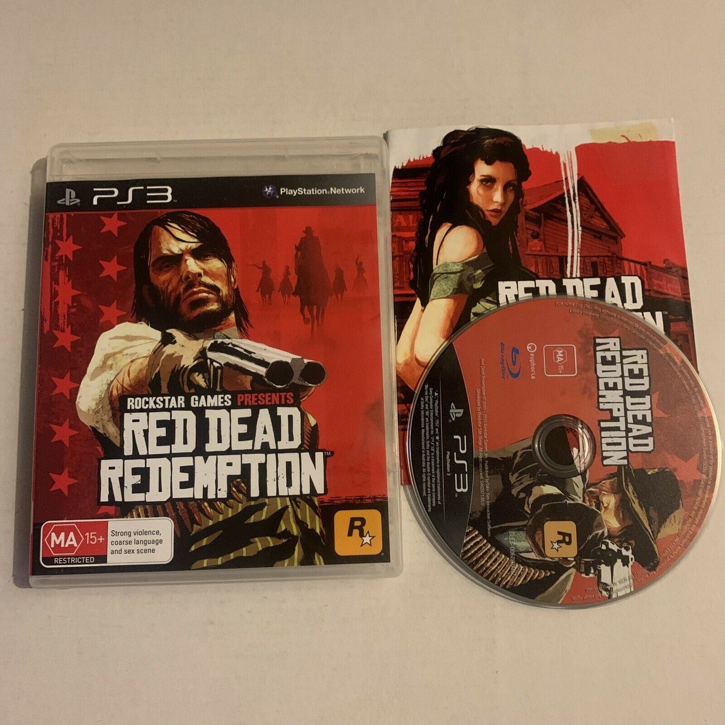 Red Dead Redemption (PlayStation 3, PS3) Complete + Manual No Map