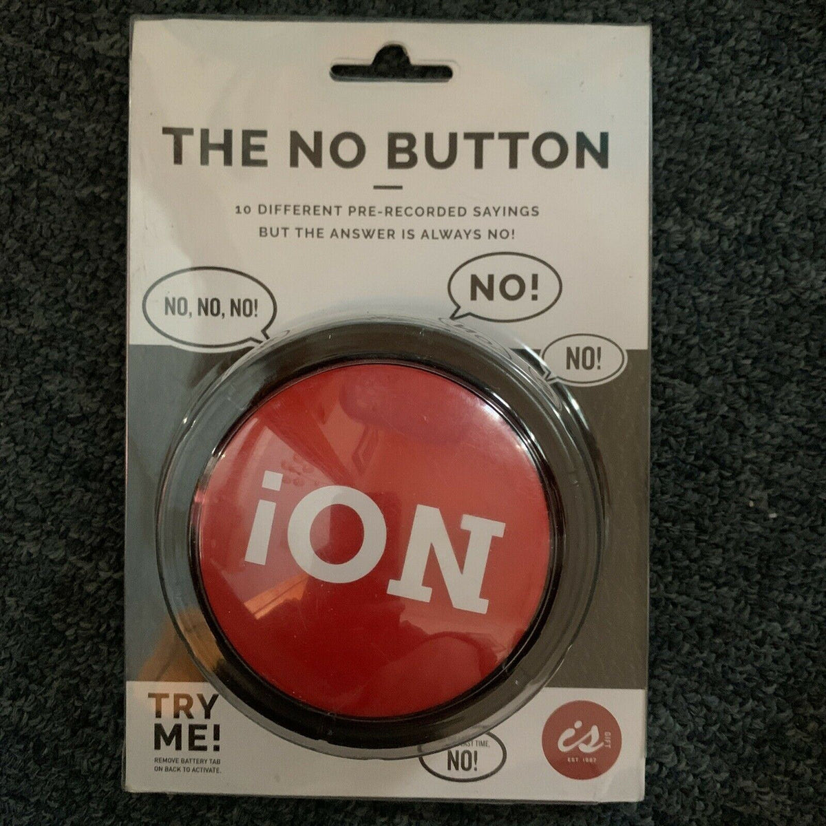 The No Button - 10 Different Pre-Recorded Sayings But The Answer Is Al ...