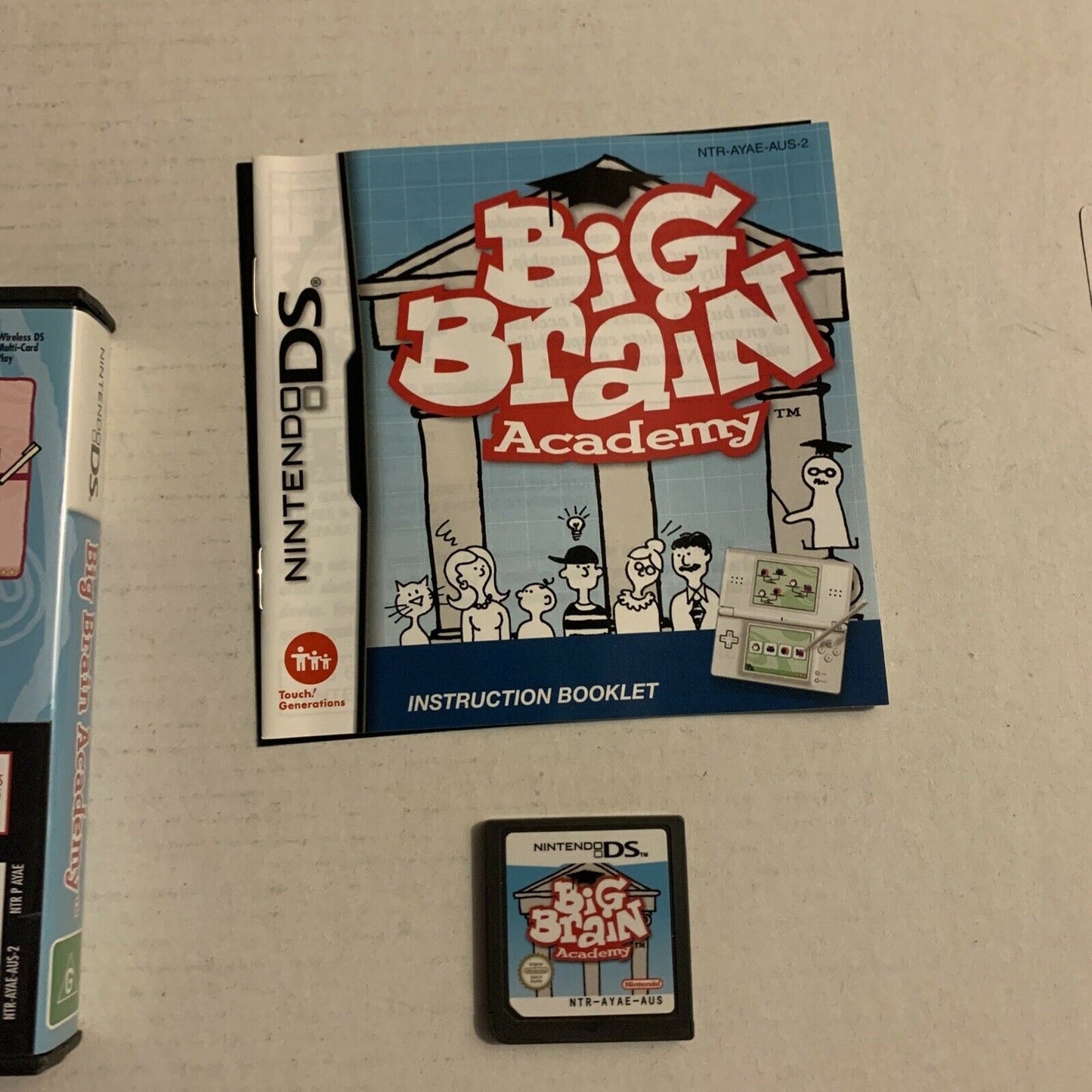 Big Brain Academy (Nintendo DS, 2005) With Manual