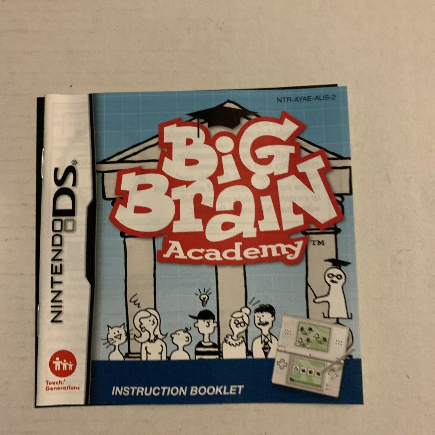 Big Brain Academy (Nintendo DS, 2005) With Manual