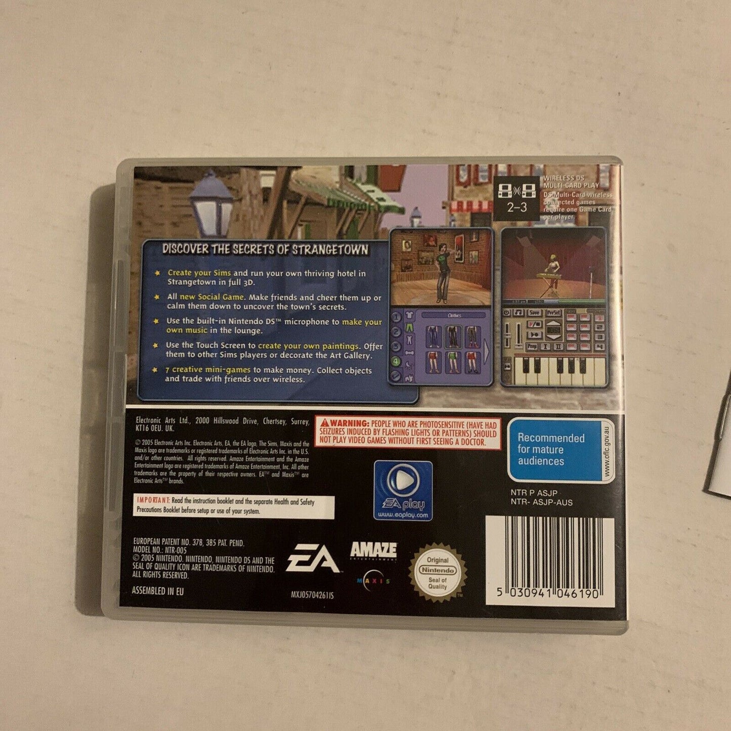 The Sims 2 (Nintendo DS) With Manual