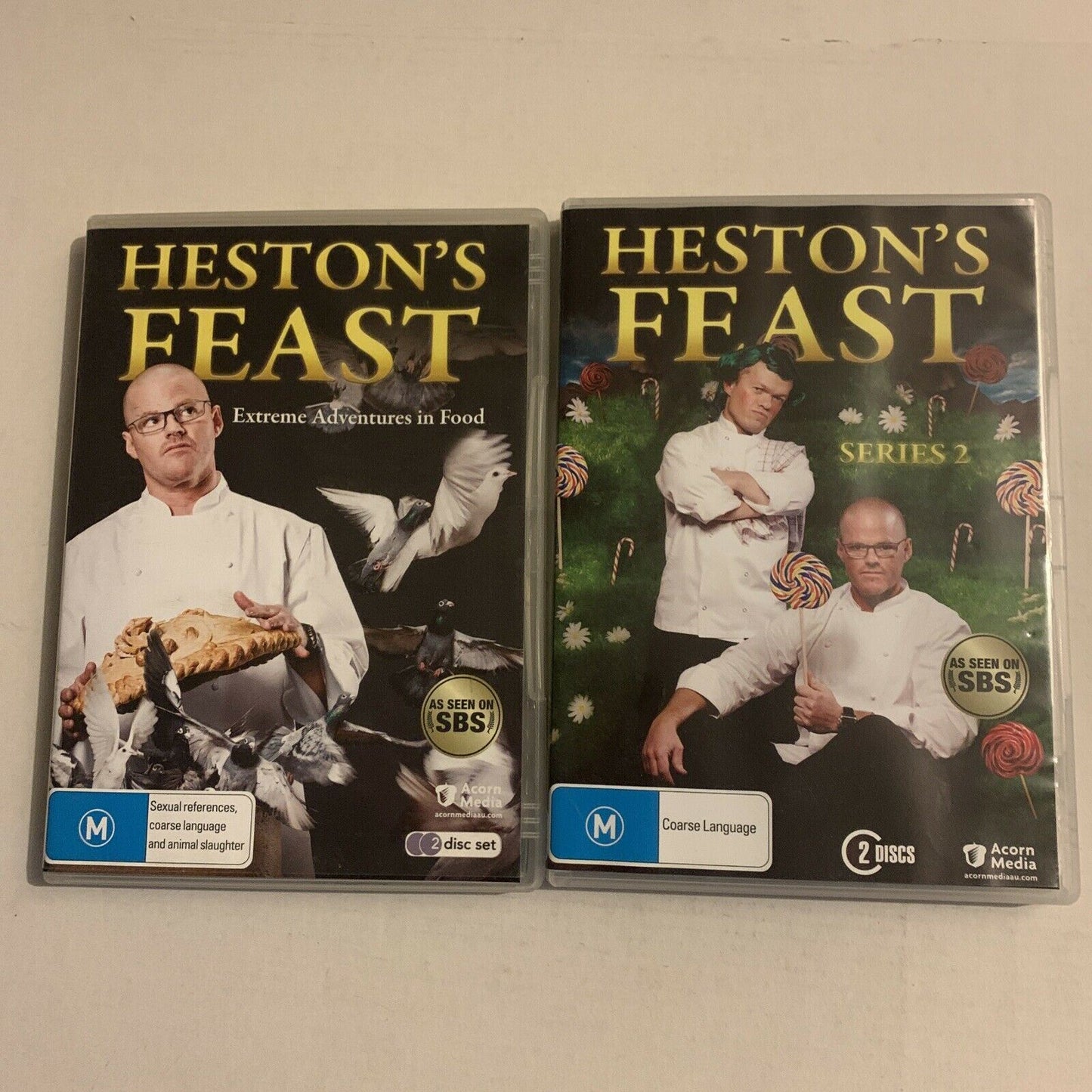 Heston's Feast - Series 1 & 2 - Extreme Adventures In Food (DVD, 2010) Region 4