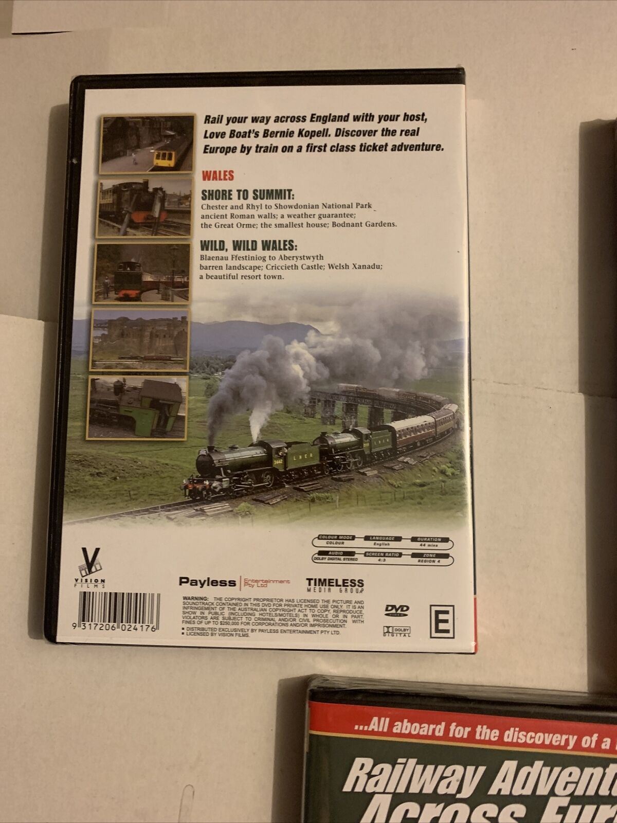 *New Sealed* 5x Railway Adventures Across Europe DVD Train Documentary. Region 4