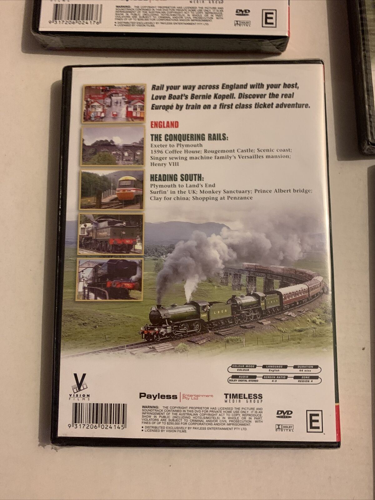 *New Sealed* 5x Railway Adventures Across Europe DVD Train Documentary. Region 4