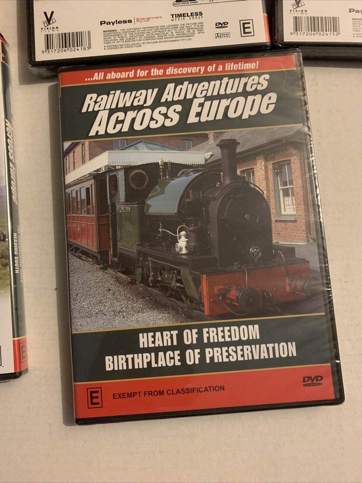 *New Sealed* 5x Railway Adventures Across Europe DVD Train Documentary. Region 4