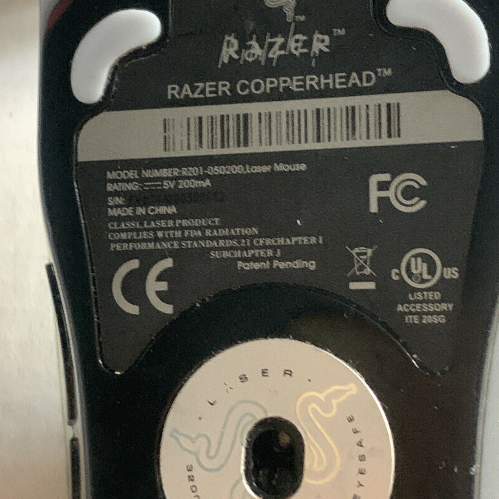 Razer Copperhead Laser High Precision Gaming Mouse with Red LED - 7 Bu ...